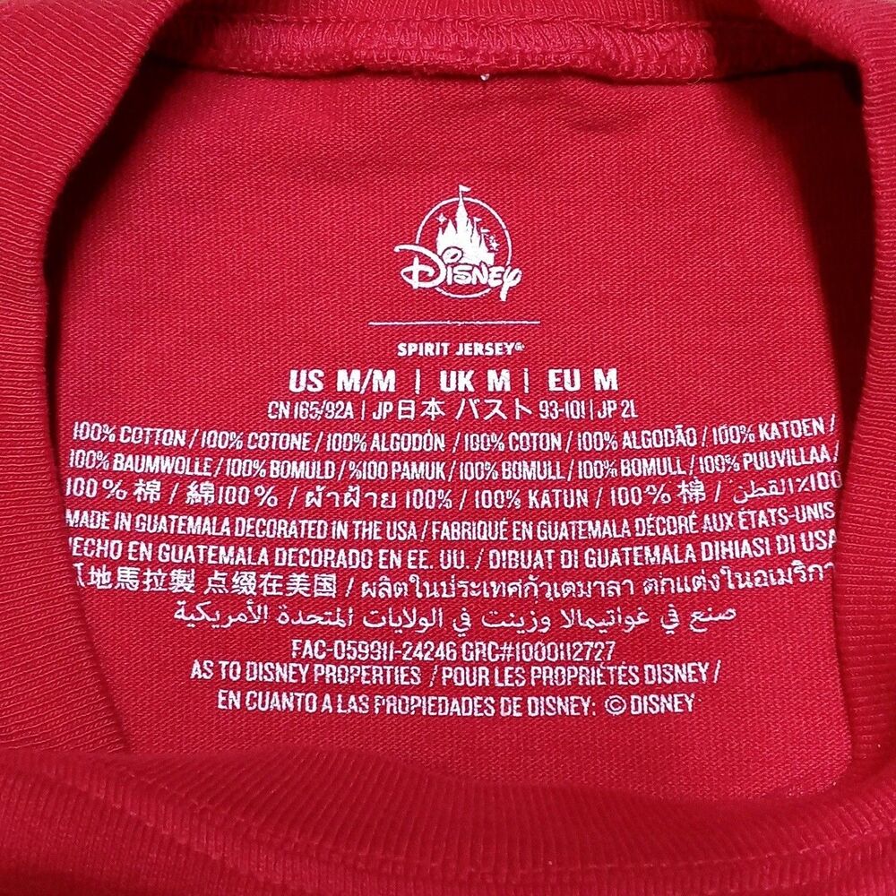 Walt Disney World Spirit Jersey Christmas Size Medium Holiday Character Logo - Picture 7 of 9